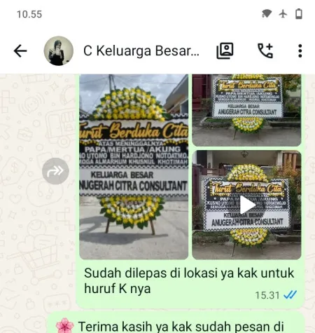 Pengiriman Papan Bunga Duka Borowetan Banyuurip