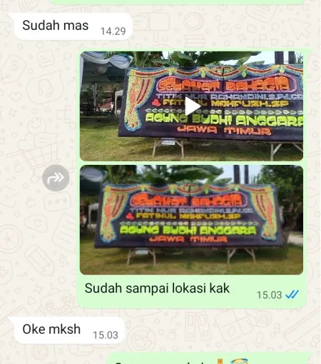 Pengiriman Papan Bunga Borowetan Banyuurip