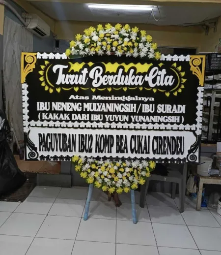 Papan Bunga Duka Borowetan Banyuurip